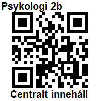 Psykologi 2b: centralt innehåll